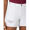 Wrangler Women’s 4″ Fray Jean Short(Bright White)