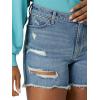 Wrangler Women’s 4″ Fray Jean Short(Sky Light)