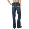 Wrangler Women’s Aura Instantly Slimming Mid Rise Boot Cut Jean(Dark Blue)
