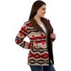 Wrangler Women’s Brown Woven Jacket with Soft Sherpa Collar and Cozy Lining