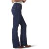 Wrangler Women’s Cash Mid Rise Vented Hem Ultimate Riding Jean(Casted Blue Indigo)