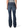 Wrangler Women’s Cash Mid Rise Vented Hem Ultimate Riding Jean(Mid Wash)