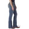 Wrangler Women’s Cash Mid Rise Vented Hem Ultimate Riding Jean(Wash Mid)