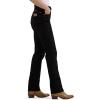 Wrangler Womens Cowboy Cut Slim Fit Jean Bleach(Black)