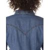 Wrangler Women’s Denim Snap Shirt(Mid Denim)