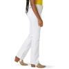 Wrangler Women’s High Rise True Straight Fit Jean(Bright White)