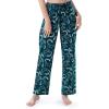 Wrangler Women’s Jersey Top and Flannel Pant Sleep Pajama Set(Deep Teal/Horse Toss)
