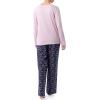 Wrangler Women’s Jersey Top and Flannel Pant Sleep Pajama Set(Lilac/Ditsy Floral)