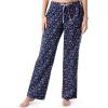 Wrangler Women’s Jersey Top and Flannel Pant Sleep Pajama Set(Lilac/Ditsy Floral)
