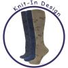 Wrangler Women’s Ladies Horse Boot Socks 3 Pair Pack(Taupe/Denim/Charcoal)