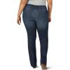 Wrangler Women’s Plus Size Straight Leg Jean(Dark Wash)