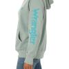 Wrangler Women’s Retro Logo Hoodie(Blue Surf)