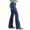 Wrangler Womens Retro Mae Mid Rise Wide Leg Trouser Jean(Cassie)