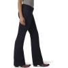 Wrangler Women’s Retro Mae Mid Rise Wide Leg Trouser Jean(Dark Blue)