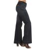 Wrangler Women’s Retro Mae Mid Rise Wide Leg Trouser Jean(Dark Wash)