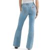 Wrangler Womens Retro Mae Mid Rise Wide Leg Trouser Jean(Mia)