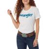 Wrangler Womens Retro Short Sleeve Graphic T-Shirt(Bright White)