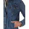 Wrangler Women’s Retro Western Denim Jacket(Dark Denim)