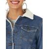 Wrangler Women’s Sherpa Lined Denim Jacket(Denim)