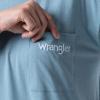 Wrangler Women’s Short Sleeve Crewneck Pocket Sleepshirt(Ashley Blue)