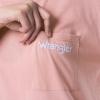 Wrangler Women’s Short Sleeve Crewneck Pocket Sleepshirt(Rose)