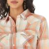 Wrangler Women’s Vintage Denim Snap Shirt(Faded Pink Orange)