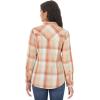 Wrangler Women’s Vintage Denim Snap Shirt(Faded Pink Orange)