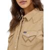 Wrangler Women’s Vintage Denim Snap Shirt(Rawhide)