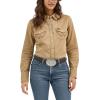 Wrangler Women’s Vintage Denim Snap Shirt(Rawhide)