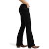 Wrangler Women’s Western Mid Rise Stretch Boot Cut Jean(Black)