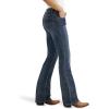 Wrangler Women’s Western Mid Rise Stretch Boot Cut Jean(Mid Wash)