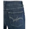 Wrangler Women’s Western Mid Rise Stretch Boot Cut Jean(Navy)