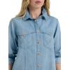 Wrangler Womens Women’s Denim Shirt Dress(Sky Blue)