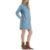 Wrangler Womens Women’s Denim Shirt Dress(Sky Blue)