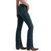 Wrangler Womens Women’s High Rise Bold Boot Jean(Stormy Indigo)