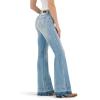 Wrangler Womens Women’s High Waisted Fierce Flare Jean(Oasis)