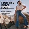 Wrangler Womens Women’s High Waisted Fierce Flare Jean(Sandshell)