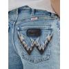 Wrangler Womens X Hot Wheels™ High Rise Relaxed Short(Light Blue Denim)