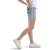 Wrangler Womens X Hot Wheels™ High Rise Relaxed Short(Light Blue Denim)