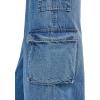 Wrangler Women’s X Hot Wheels Wide Leg Cargo Jean(Medium Blue Denim)