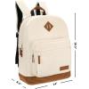 Wrangler Yellowstone Sturdy Backpack for Travel Classic Logo Water Resistant Casual Daypack for Travel with Padded Laptop Notebook Sleeve (Wild West)(Cream)