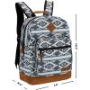 Wrangler Yellowstone Sturdy Backpack for Travel Classic Logo Water Resistant Casual Daypack for Travel with Padded Laptop Notebook Sleeve (Wild West)(Grey)