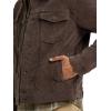 Wrangler mens Corduroy Trucker Jacket(Chocolate Brown)