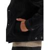 Wrangler mens Corduroy Trucker Jacket(Jet Black)