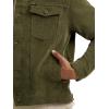 Wrangler mens Corduroy Trucker Jacket(Olive Night)