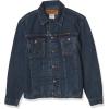 Wrangler mens Cowboy Cut Western Unlined Denim Jacket(Dark Blue)