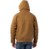 Wrangler mens Duck Sherpa Lined Full Zip Jacket(Duck Brown)