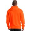 Wrangler mens Durable Performance Fleece Hi-viz Full Zip Hoodie(Orange Clown Fish)