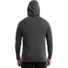 Wrangler mens Long Sleeve Sun Protection Hoodie(Asphalt)