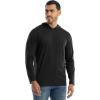 Wrangler mens Long Sleeve Sun Protection Hoodie(Black)